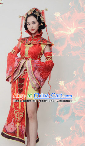Chinese Empress Cos Costume Embroidered Women Hanfu Dress Gown Costumes Ancient Costume Clothing Complete Set