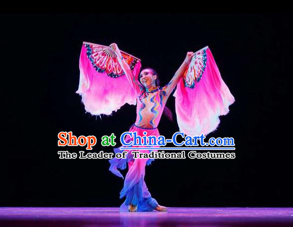 Traditional Chinese Yangge, Fan Dancing Wholesale Costume, Folk Dance Yangko Costume, Traditional Chinese Dancewear for Women