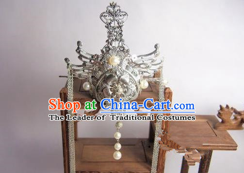 Traditional Chinese Ancient Jewelry Accessories, Ancient Chinese Imperial Princess Wedding Hair Phoenix Coronet, China Wedding Hairpin  for Women