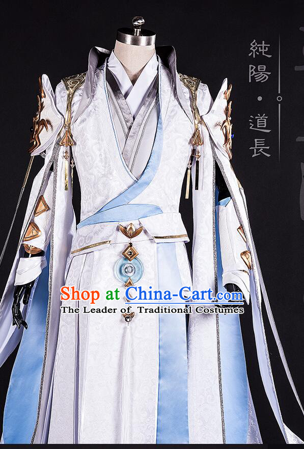 Chinense Ancient Taoist Costumes Chinese COSPLAY for Men Garment Show Stage Dress Costumes Dress Cos Asian Traditional Clothing