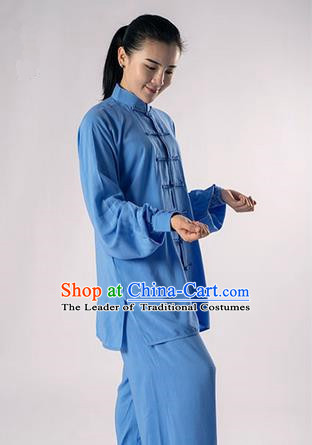 Top Noil Poplin Kung Fu Costume Martial Arts Kung Fu Training Uniform Gongfu Shaolin Wushu Clothing Tai Chi Taiji Teacher Suits Uniforms for Women