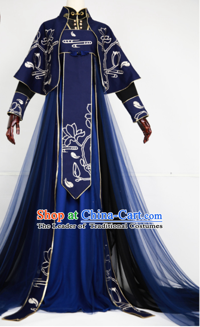 Chinese Classical Royal Hanfu Clothing Garment Complete Set