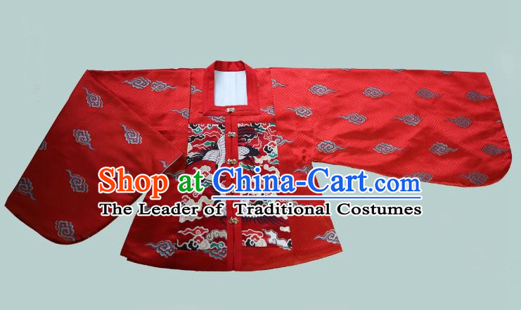 Traditional Chinese Ming Dynasty Young Lady Embroidered Costume Red Blouse, Asian China Ancient Hanfu Clothing for Women