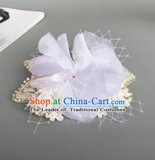 Top Grade Handmade Wedding Hair Accessories Crystal Headwear, Baroque Style Bride Hair Stick for Women