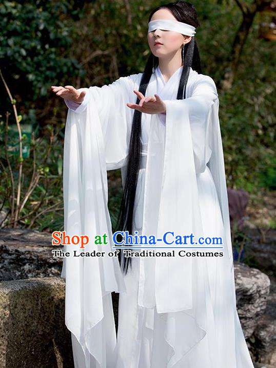 Traditional Ancient Chinese Royal Princess Fairy Costume, Elegant Hanfu Clothing Chinese Tang Dynasty Imperial Concubine Clothing for Women