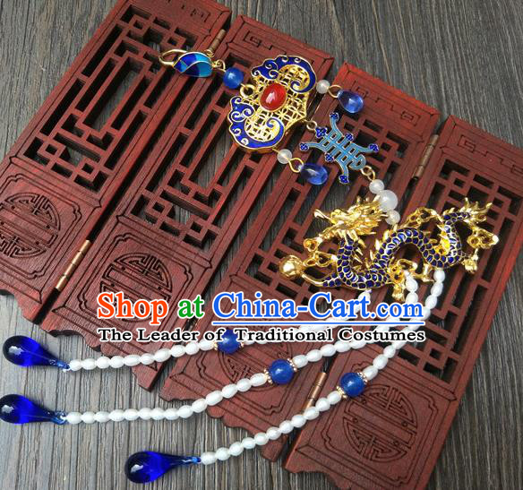 Chinese Ancient Style Hair Jewelry Accessories Xiuhe Suit Hairpins Headwear Headdress Bride Hair Fascinators for Women