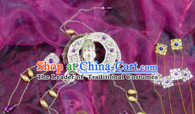 Chinese Traditional Ancient Hair Accessories Hairpins Handmade Tassel Step Shake for Women