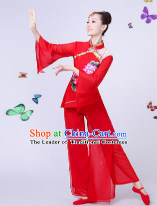Traditional Chinese Yangge Fan Dancing Costume Classical Dance Modern Dance Dress Clothing