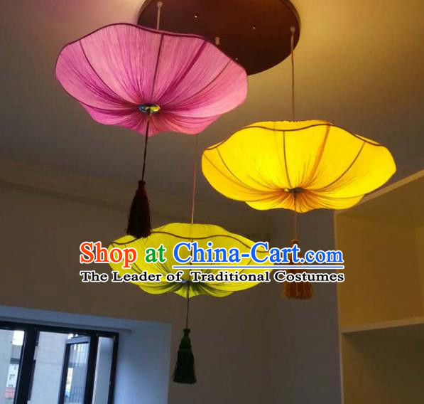 Traditional Chinese Handmade Lotus Palace Lantern China Ceiling Palace Lamp
