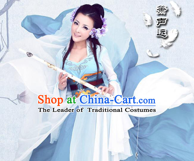 Traditional Ancient Chinese Sexy White Costume, Elegant Hanfu Clothing Chinese Tang Dynasty Imperial Emperess Embroidered Clothing for Women