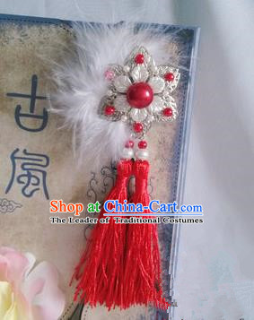 Traditional Handmade Chinese Ancient Classical Accessories Tassel Brooch for Women