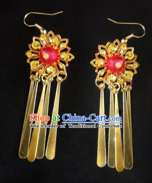 Traditional Handmade Chinese Ancient Classical Wedding Earrings for Women