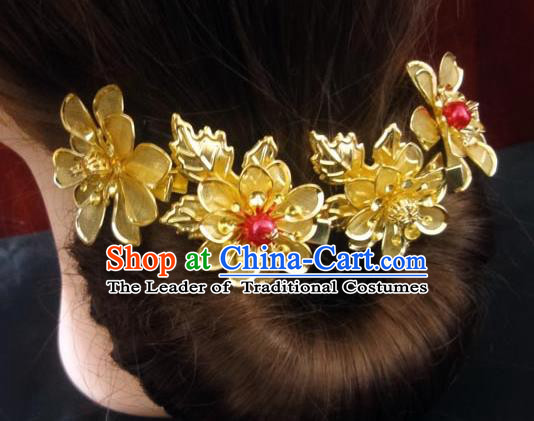 Traditional Handmade Chinese Ancient Classical Hair Accessories Barrettes Wedding Hairpin, Imperial Emperess Hair Jewellery, Hair Fascinators Hairpins for Women