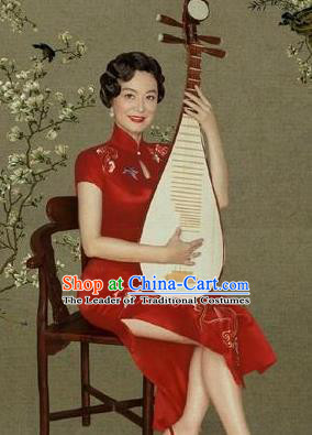 Traditional Chinese Female Costumes Chinese Ancient Clothes Chinese Cheongsam Tang Suits Dress for Women