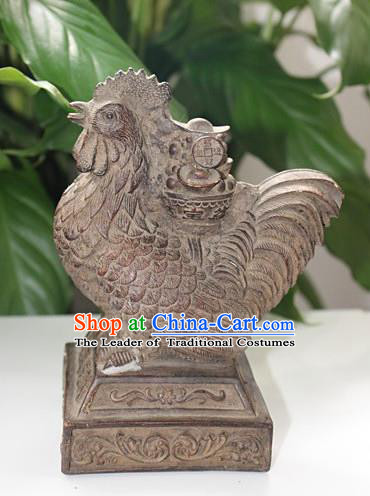 Traditional Chinese Miao Nationality Crafts Decoration Accessory, Hmong Handmade Exorcise Evil Cock Ornaments, Miao Ethnic Minority Adornment Meaning Wealth