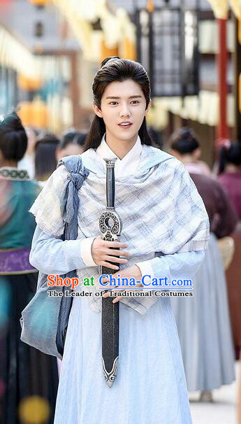 Traditional Ancient Chinese Nobility Childe Costume, Elegant Hanfu Young Male Aristocrat Dress, Cosplay China Swordsman Clothing for Men