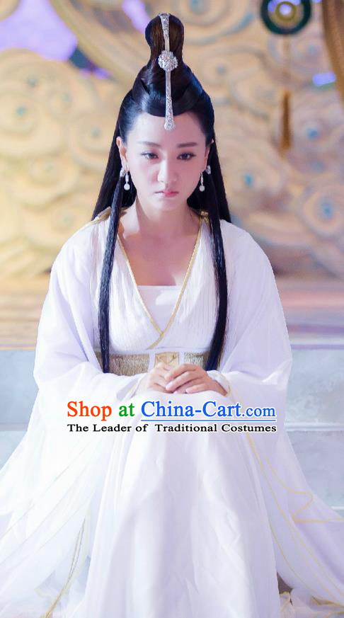 Traditional Ancient Chinese Chivalrous Swordswoman Costume, Chinese Ming Dynasty Aristocratic Miss Young Lady Dress, Cosplay Chinese Television Drama Flying Daggers Princess Hanfu Clothing for Women