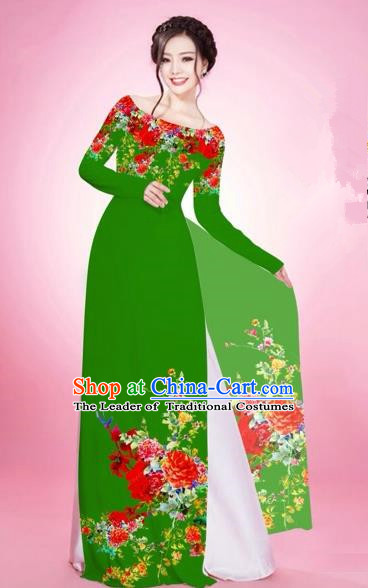 Top Grade Asian Vietnamese Traditional Dress, Vietnam Ao Dai Dress