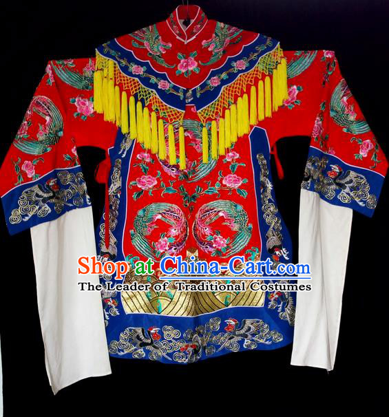 Traditional Chinese Peking Opera Costumes, China Beijing Opera High-grade Embroidered Cloud Shoulder Wearing Ming Dynasty Ceremonial Robe for Women
