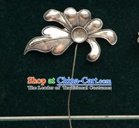Traditional Chinese Ancient Classical Miao Silver Handmade Hair Accessories Little Hairpin Hair Fascinators for Women