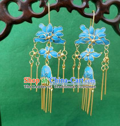 Traditional Handmade Chinese Ancient Classical Earrings Accessories Palace Hanfu Eardrops for Women