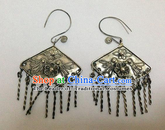 Traditional Handmade Chinese Ancient Classical Earrings Accessories Tassel Eardrop for Women