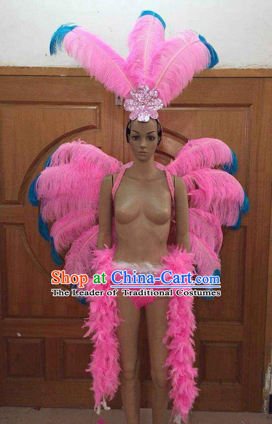 BRAZILIAN GREEN SHOW GIRL carnival SAMBA COSTUME bikini/CUSTOM MADE