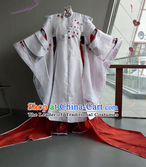 Top Grade Traditional China Ancient Cosplay Costumes, China Ancient Young Childe Robe Elegant Hanfu Clothing for Men