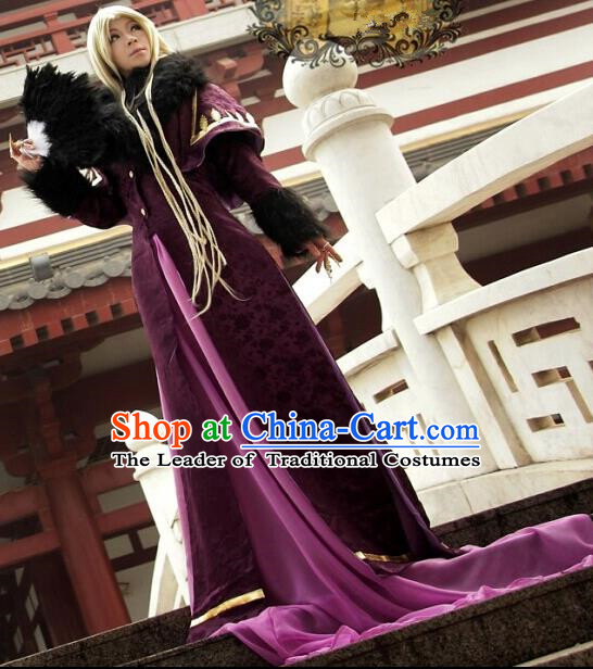 Top Grade Traditional China Ancient Cosplay Swordsman Costumes, China Ancient Hanfu Nobility Childe Robe Clothing for Men
