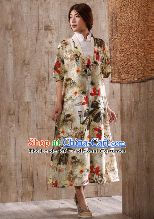 Chinese Style Long Coat Tang suit Women - Fashion Hanfu
