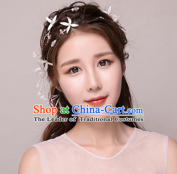 Top Grade Handmade Chinese Classical Hair Accessories Princess Wedding Hair Clasp Headband Bride Headwear for Women