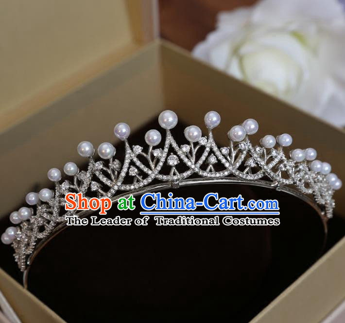 Top Grade Handmade Hair Accessories Baroque Crystal Imperial Crown, Bride Wedding Hair Jewellery Princess Crown for Women
