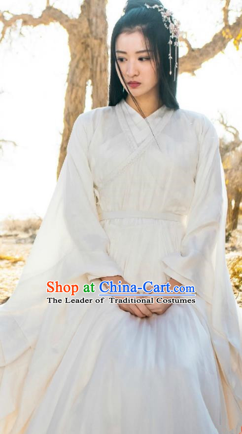 Traditional Chinese Song Dynasty Imperial Princess Costume and Headpiece Complete Set, China Ancient We Feminist Hanfu Dress Clothing for Women