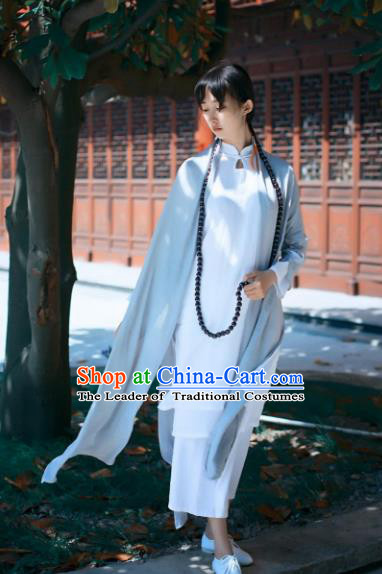 Traditional Ancient Chinese National Costume Cheongsam, Elegant Hanfu Clothing Chinese Embroidered Qipao Clothing for Women