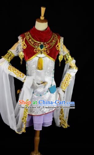 Traditional Chinese Cosplay Ming Dynasty Swordswoman Costume Ancient Young Lady Clothing for Women