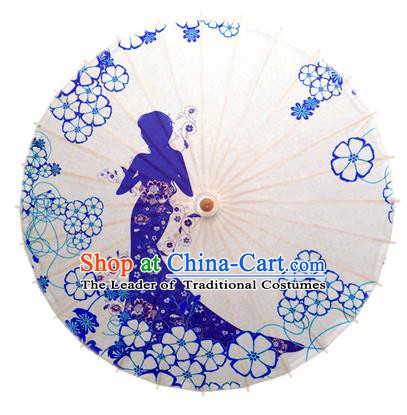 China Traditional Dance Handmade Umbrella Printing Wedding Oil-paper Umbrella Stage Performance Props Umbrellas