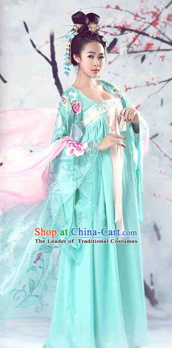 Traditional Chinese Ancient Tang Dynasty Imperial Concubine Embroidered Costume for Women