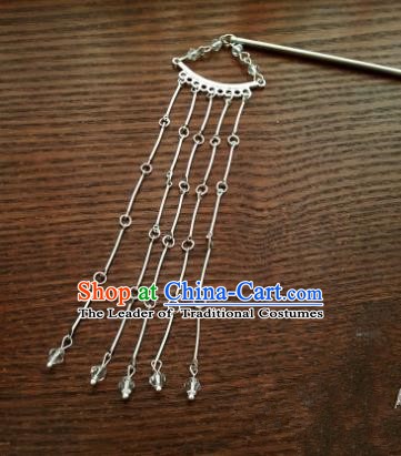 Traditional Handmade Chinese Ancient Classical Hair Accessories Tassel Step Shake Hairpins for Women