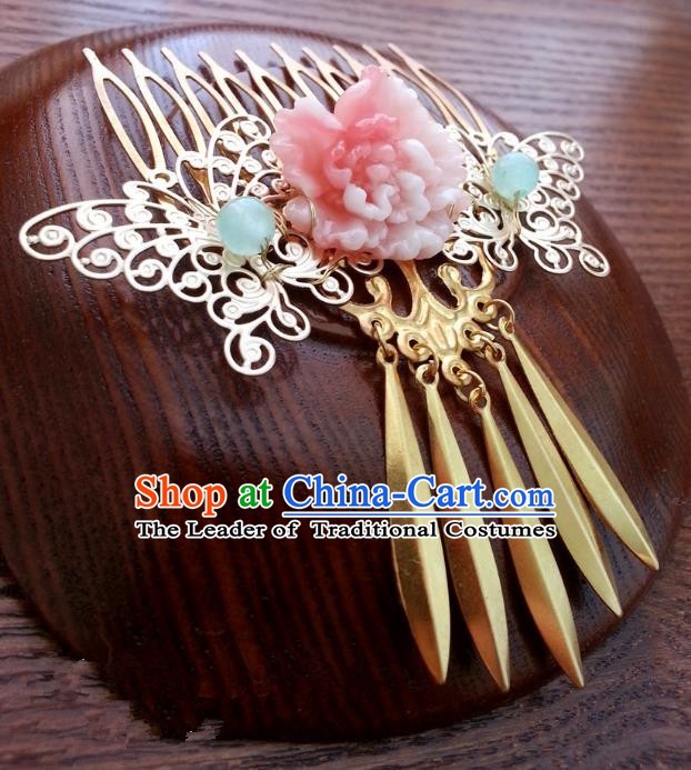 Handmade Traditional Chinese Classical Hair Accessories Ancient Hanfu Hairpins Hair Combs for Women