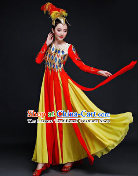 Chinese Traditional Classical Dance Costume Folk Dance Peacock Dance Dress for Women