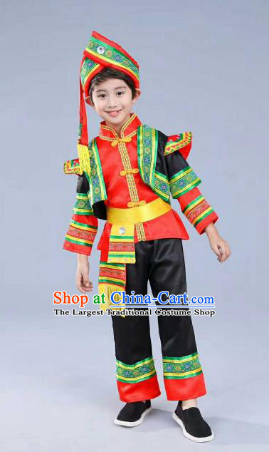 Chinese Traditional Miao Nationality Dance Costume Folk Dance Ethnic Clothing for Kids