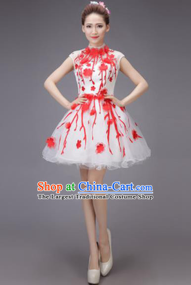 Professional Modern Dance Chorus Bubble Dress Opening Dance Stage Performance Costume for Women