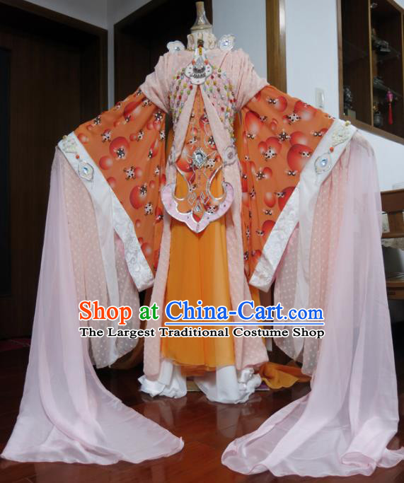 Top Grade Cosplay Apsara Peri Costumes Chinese Ancient Princess Dress for Women