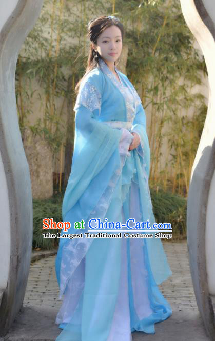 Chinese Ancient Palace Lady Hanfu Han Dynasty Imperial Concubine Queen Embroidered Historical Costumes