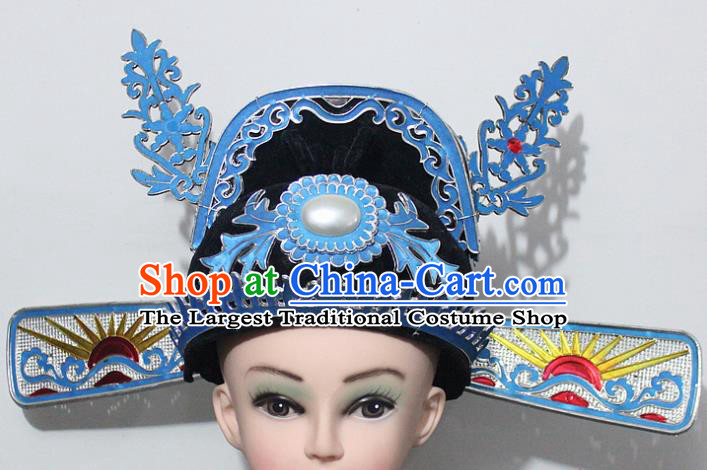 Chinese Traditional Peking Opera Number One Scholar Hat Ancient Minister Hat for Men