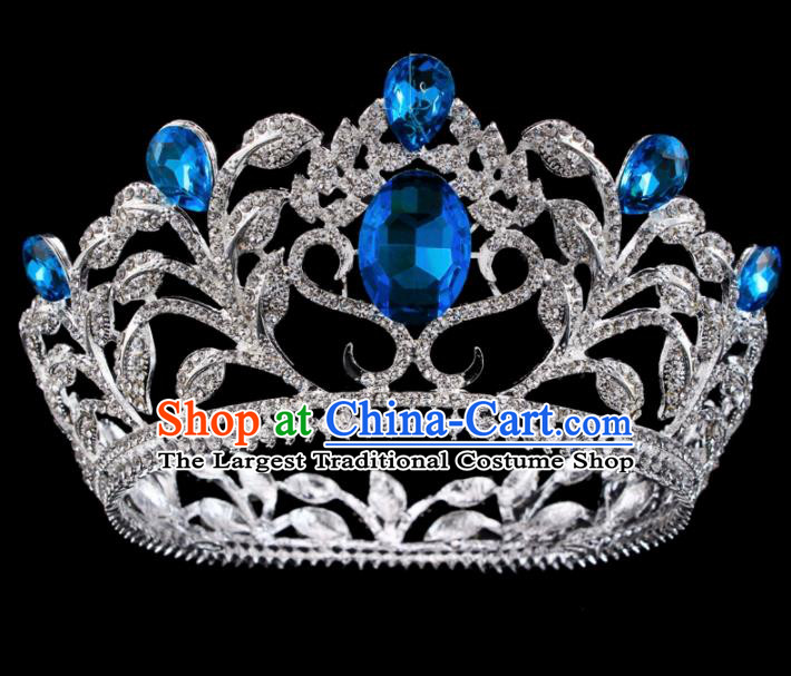 Top Grade Baroque Princess Retro Hair Accessories Bride Crystal Royal Crown for Women