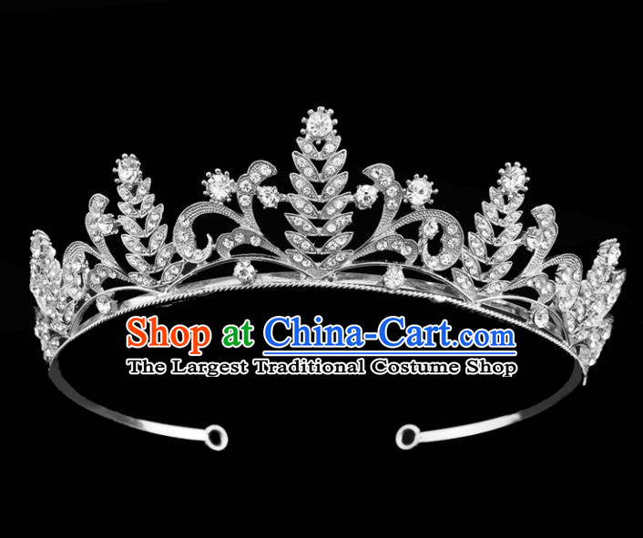 Top Grade Baroque Court Princess Argent Hair Clasp Bride Wedding Hair Jewelry Accessories for Women
