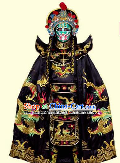 Chinese Traditional Beijing Opera Costumes Sichuan Opera Changing Faces Embroidered Clothing and Hat for Men