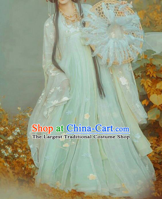 Chinese Tang Dynasty Palace Princess Costumes Ancient Fairy Peri Hanfu Dress for Women