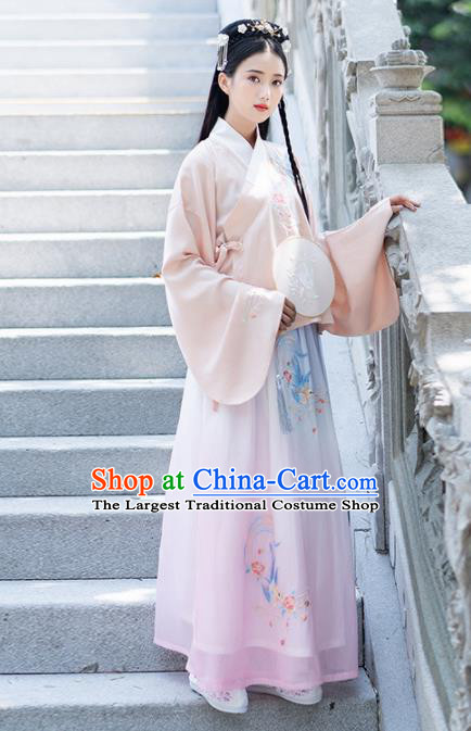 Traditional Chinese Ming Dynasty Princess Costumes Ancient Peri Hanfu Dress for Rich